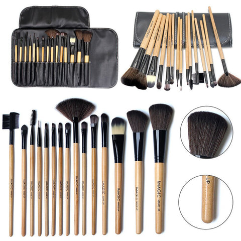 New Professional 15 PCS PU Bag Makeup Brush Set