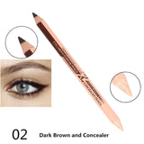 Black & Brown & White Eyeliner Pencil Waterproof
