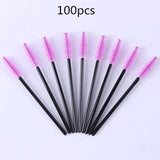 Yelix 50/100pcs Micro Disposable Eyelash Brushes Mascara