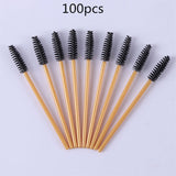 Yelix 50/100pcs Micro Disposable Eyelash Brushes Mascara