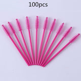 Yelix 50/100pcs Micro Disposable Eyelash Brushes Mascara